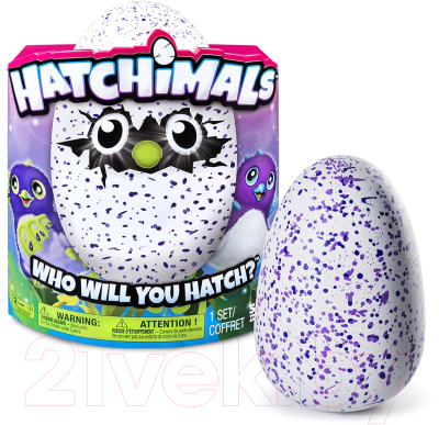 Интерактивная игрушка Hatchimals Дракоша вылупляющийся из яйца 6034335/19100 (фиолетовый)