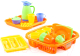 Набор игрушечной посуды Полесье Алиса с сушилкой, подносом и лотком на 4 персоны / 40718 - 