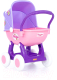 Коляска для куклы Полесье Arina 4 колеса / 48202 (сиреневый/розовый) - 