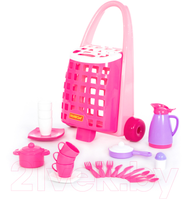 Набор игрушечной посуды Полесье Забавная с набором детской посуды / 44389 (31эл)