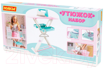 Набор хозяйственный игрушечный Полесье Утюжок 2x1 / 43467 (в коробке)