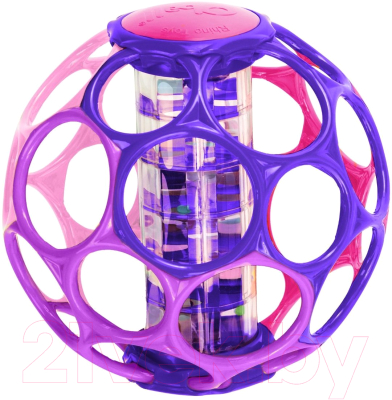 Развивающая игрушка OBall Мячик с погремушкой 81552 (розовый)