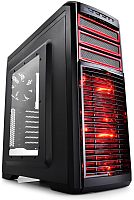 Корпус для компьютера Deepcool Kendomen RD / DP-CCATX-KDM5FBKRD (черный/красный) - 