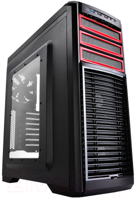 Корпус для компьютера Deepcool Kendomen RD / DP-CCATX-KDM5FBKRD (черный/красный)
