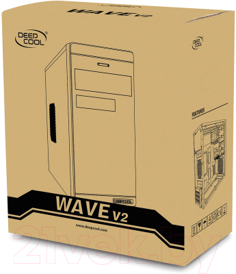 Корпус для компьютера Deepcool Wave V2 / DP-MATX-DPWAVE2 (черный)