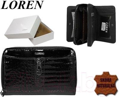 

Портмоне Cedar, Черный, Loren 55025-RS