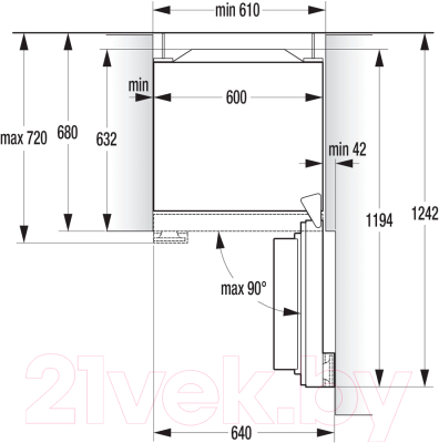 Холодильник с морозильником Gorenje NRK612ORAW