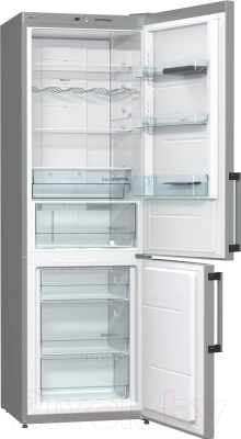 Холодильник с морозильником Gorenje NRK6191GHX