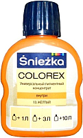 Колеровочный пигмент Sniezka Colorex 13 (100мл, желтый) - 