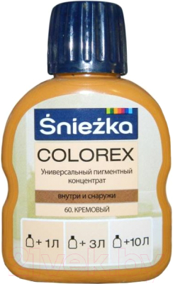 Колеровочный пигмент Sniezka Colorex 60 (100мл, кремовый)