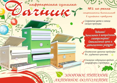 Сушильный шкаф для овощей и фруктов Радиозавод Дачник-4