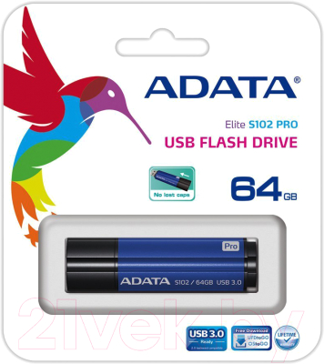 Usb flash накопитель A-data S102 Pro Advanced 64GB (AS102P-64G-RBL)
