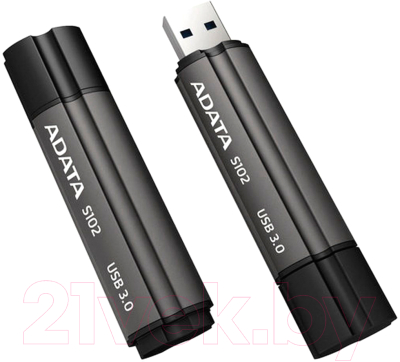 Usb flash накопитель A-data S102 Pro Advanced 64GB Titanium Grey (AS102P-64G-RGY)