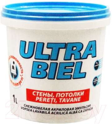 Краска Sniezka Ultra Biel (1л, белоснежный)