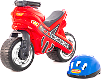 Каталка детская Полесье Мотоцикл МХ со шлемом / 46765 - 