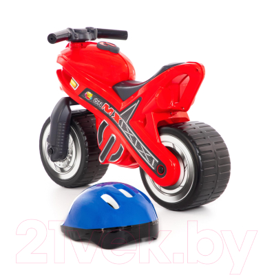 Каталка детская Полесье Мотоцикл МХ со шлемом / 46765