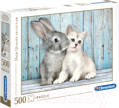 Пазл Clementoni Котенок и кролик 35004 (500эл)