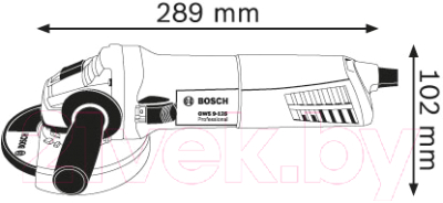 Профессиональная угловая шлифмашина Bosch GWS 9-125 (0.601.79C.000)