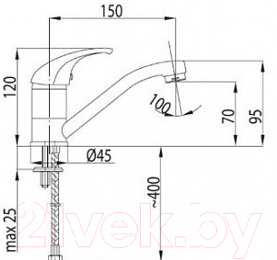 Смеситель Armatura Baryt 552-915-00/552-914-00