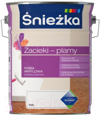 Краска Sniezka Zacieki-Plamy (5л, белый)