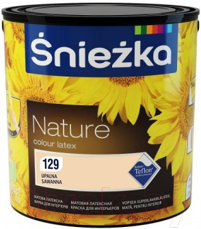 Краска Sniezka Nature 129T (2.5л, матовый Жаркая саванна)