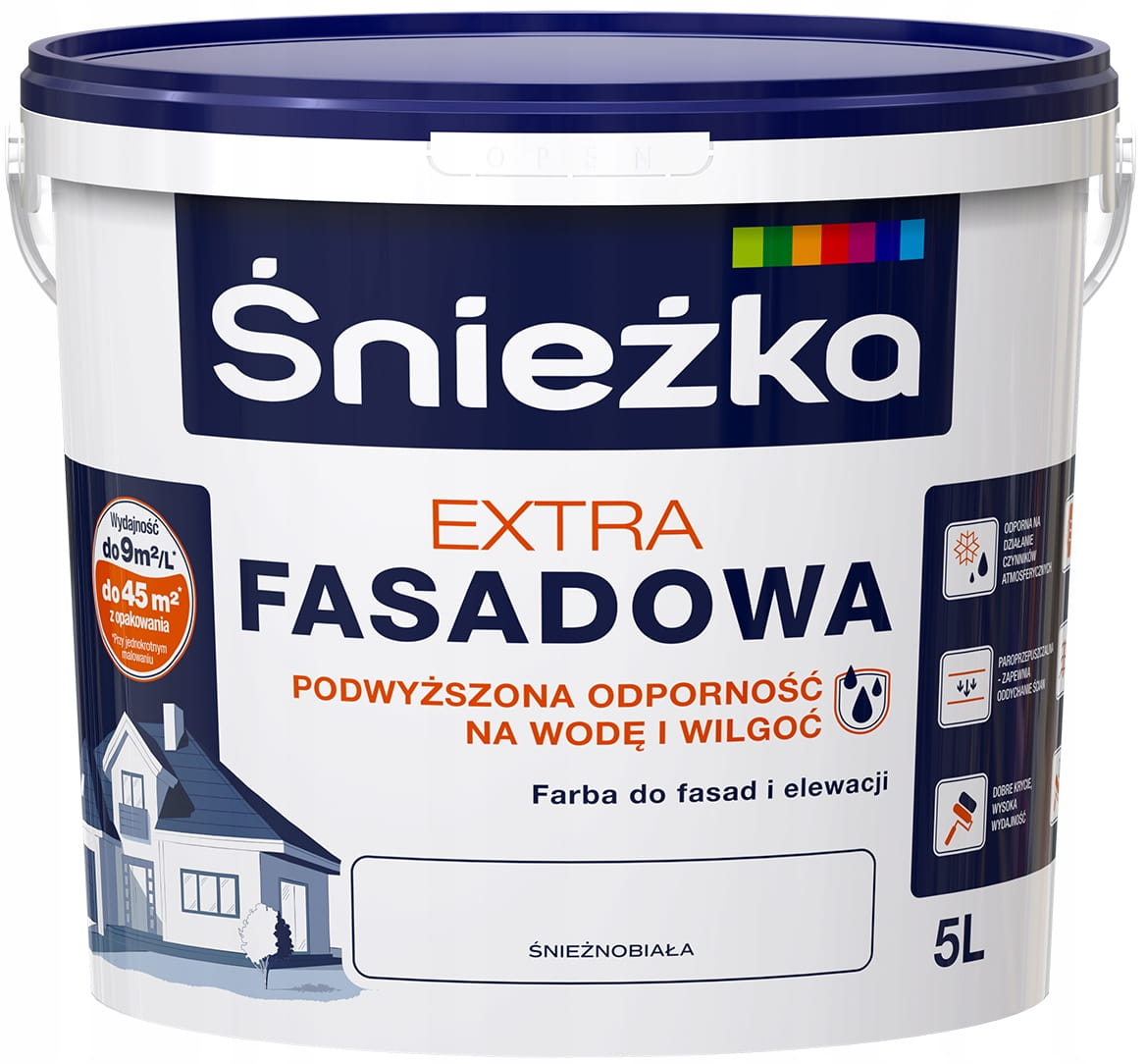 Краска Sniezka Extra Fasadowa (5л, белый)