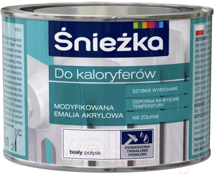 Эмаль Sniezka Для радиаторов (400мл, белый)