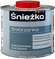 Эмаль Sniezka Srebrzanka жароустойчивая (200мл, серебристый) - 