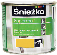 Эмаль Sniezka Supermal масляно-фталевая (400мл, желтый) - 