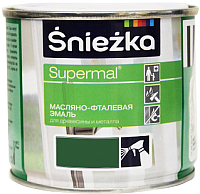 Эмаль Sniezka Supermal масляно-фталевая (400мл, зеленый) - 