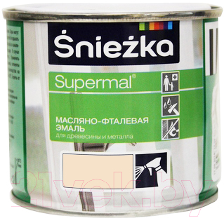Эмаль Sniezka Supermal масляно-фталевая (400мл, кремовый)