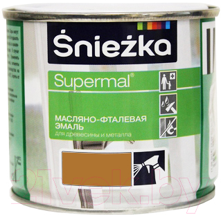 Эмаль Sniezka Supermal масляно-фталевая (400мл, орех светлый)