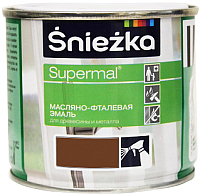 Эмаль Sniezka Supermal масляно-фталевая (400мл, орех средний) - 