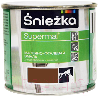 Эмаль Sniezka Supermal масляно-фталевая (400мл, орех средний)