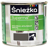 Эмаль Sniezka Supermal масляно-фталевая (400мл, светло-серый) - 