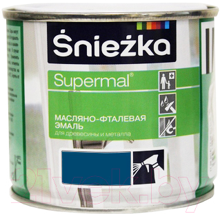 Эмаль Sniezka Supermal масляно-фталевая (400мл, темно-синий)