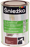 Эмаль Sniezka Supermal масляно-фталевая (800мл, вишневый) - 