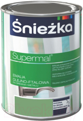 Эмаль Sniezka Supermal масляно-фталевая (800мл, салатовый)