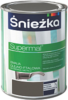 Эмаль Sniezka Supermal масляно-фталевая (800мл, светло-серый) - 