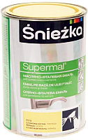Эмаль Sniezka Supermal масляно-фталевая (800мл, слоновая кость) - 