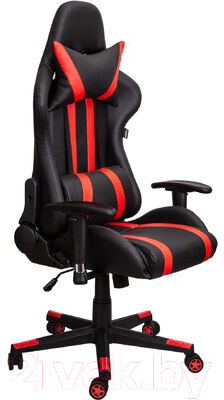 Кресло геймерское Седия Gamer Eco (черный/красный)