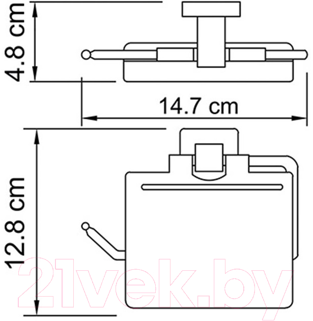 Держатель для туалетной бумаги Wasserkraft Lippe K-6525