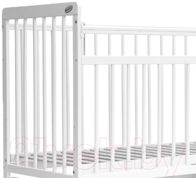 Детская кроватка Bambini Euro Style М / 01.10.04 (белый)