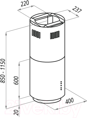 Вытяжка коробчатая Maunfeld Lee 39 (черный)