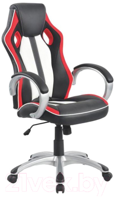 Кресло геймерское Halmar Roadster (черный/белый/красный)