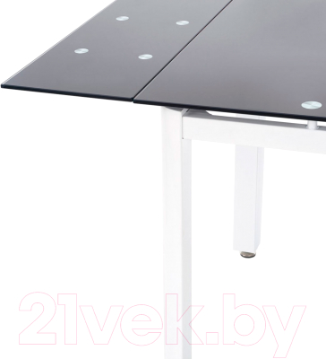 Обеденный стол Halmar Alston (черный/белый)