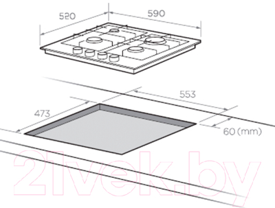 Электрическая варочная панель Midea MC-IF7021B2 RW