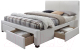 Двуспальная кровать Halmar Modena 2 (белый) - 