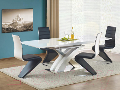 Обеденный стол Halmar Sandor 160-220x90 (белый)