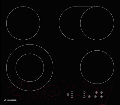 Электрическая варочная панель Maunfeld EVCE.594.SM.D-BK